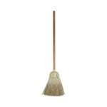 Boardwalk Corn/Fiber Brooms, Corn/Synthetic Fiber Bristles, 60" Overall Length, Gray/Natural, 6/Carton (BWKBR10002) View Product Image