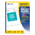C-Line Deluxe Vinyl Project Folders, Letter Size, Clear, 50/Box (CLI62138) View Product Image