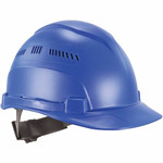 Ergodyne 8966 Lightweight Cap-Style Hard Hat - Recommended for: Head, Construction, Oil & Gas, Forestry, Mining, Utility, Industrial - Sun, Rain Protection - Strap Closure - High-density Polyethylene (HDPE) - Blue Product Image 