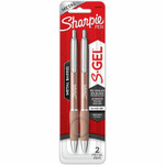 Sharpie S-Gel Pens - 0.7 mm Pen Point - Black Ink - Champagne Metal Barrel Product Image 