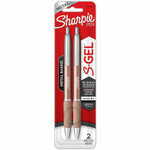 Sharpie S-Gel Pens - 0.7 mm Pen Point - Black Ink - Champagne Metal Barrel Product Image 