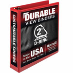 Samsill Durable Three-Ring View Binder - 2" Binder Capacity - 475 Sheet Capacity - 3 Ring(s) - Fastener(s): D-Ring - Pocket(s): 2, Internal - (SAM16463) Product Image 