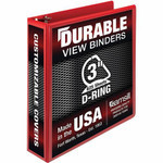 Samsill Durable Three-Ring View Binder - 3" Binder Capacity - 625 Sheet Capacity - 3 Ring(s) - Fastener(s): D-Ring - Pocket(s): 2, Internal - (SAM16483) Product Image 