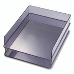 Officemate Letter Tray, 1 Section, Letter Size Files, 10.16" x 12.8" x 2.76", Gray, 2/Pack View Product Image