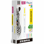 Zebra Pen Mojini Single Ended Highlighters - 4 mm Chisel Marker Point - Assorted Ink - Water Based Product Image 