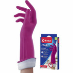 O-Cedar Playtex Living Gloves - 14" Glove Length - Chemical, Bacteria Protection - Large Size - Latex, Neoprene, Nitrile - Pink Product Image 