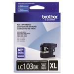 Brother LC103BK Innobella High-Yield Ink, 600 Page-Yield, Black (BRTLC103BK) View Product Image