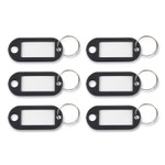 Advantus Key Tags Label Window, 0.88 x 0.19 x 2, Black, 6/Pack View Product Image