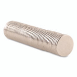Quartet Matrix Magnets, Circles, Silver, 0.38" Diameter, 50/Pack View Product Image