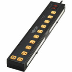 Tripp Lite series Protect It! TLP1006USB 10-Outlets Surge Suppressor/Protector - 10 x NEMA 5-15R - 1350 J - 120 V AC Input - USB Product Image 