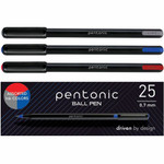 Pentonic Ballpoint Pen Set - 0.7 mm Pen Point - Assorted Ink - Nickel Silver Tip Product Image 