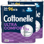 Kimberly-Clark Professional Ultra Comfort Toilet Paper - 2 Ply - White - Paper, FiberPack - 24/Pack Product Image 