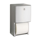 Bobrick ConturaSeries Two-Roll Tissue Dispenser, 6.08 x 5.94 x 11, Stainless Steel (BOB4288) View Product Image