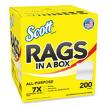 Scott Rags in a Box, POP-UP Box, 12 x 9, White, 200/Box (KCC75260) View Product Image