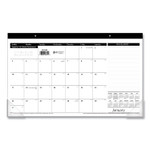 AT-A-GLANCE Compact Desk Pad, 18 x 11, White Sheets, Black Binding, Clear Corners, 12-Month (Jan to Dec): 2024 View Product Image
