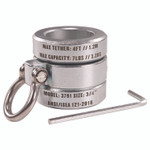 ergodyne Squids 3791 Sleever/Connecting Bar Lock Collar with Tool Attachment Point, 7 lb Max Working Capacity, 0.75" Long, Silver View Product Image