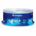 Verbatim 97457 Blu-ray Recordable Media - BD-R - 16x - 25 GB - 25 / Pack Product Image 