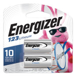 Energizer 123 Lithium Photo Battery, 3 V, 2/Pack (EVEEL123APB2) View Product Image