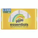 Bounty Essentials Select-A-Size Kitchen Roll Paper Towels, 2-Ply, 108 Sheets/Roll, 12 Rolls/Carton View Product Image