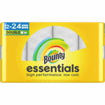 Bounty Essentials Paper Towels - 108 Sheets/Roll - Yellow - 12 Rolls Per CartonCarton Product Image 