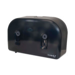 Morcon Tissue Valay Plastic Mini Jumbo Bath Tissue Dispenser, Two Rolls, 9.75 x 15.87 x 5.25, Black View Product Image