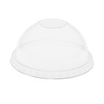 Pactiv Evergreen EarthChoice Strawless RPET Lid, Dome Lid, Fits 12 oz to 24 oz "B" Cups, Plastic, Clear, 1,020/Carton View Product Image