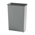 Safco Square and Rectangular Wastebasket, 88 qt, Steel, Charcoal (SAF9618CH) View Product Image