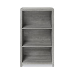 Whalen Fallbrook Bookcase, Three-Shelf, 28w x 14d x 48.25h, Smoked Ash/Rustic Warm Gray View Product Image