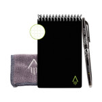 Rocketbook Mini Notepad, Black Cover, Dot Grid Rule, 3 x 5.5, White, 24 Sheets View Product Image