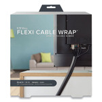 UT Wire Flexi Cable Wrap, 0.5" to 1" x 12 ft, Black View Product Image