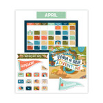 Carson-Dellosa Education Calendar Bulletin Board Sets, 123-Piece Set, Let's Explore, 23" x 13", Multicolor View Product Image