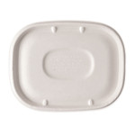 World Centric Fiber Lids for Fiber Containers, 8.9 x 6.9 x 0.4, Natural, Paper, 400/Carton View Product Image