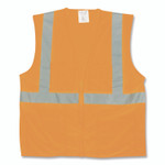 PIP ANSI Class 2 Two-Pocket Zipper Mesh Safety Vest, Polyester Mesh, X-Large, Orange View Product Image
