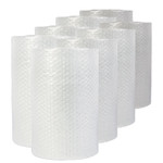 Universal Bubble Packaging, 0.19" Thick, 12" x 200 ft, Perforated Every 12", Clear, 8/Carton View Product Image