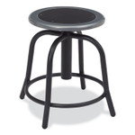 NPS 6800 Series Height Adjustable Metal Seat Swivel Stool, Supports Up to 300 lb, 18" to 24" Seat Height, Black Seat/Base View Product Image