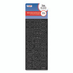 Creative Start Letters, Numbers and Symbols, Adhesive, Black with White Outline, 1"h ,256 Characters View Product Image