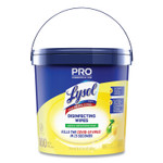LYSOL Brand Professional Disinfecting Wipe Bucket, 1-Ply, 6 x 8, Lemon and Lime Blossom, White, 800 Wipes View Product Image