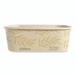 World Centric No Tree Rectangular Containers, 24 oz, 4.7 x 6.8 x 2.3, Natural, Sugarcane, 300/Carton View Product Image