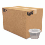 GEN Plastic Deli Containers with Lid, 16 oz, Clear, Plastic, 240/Carton View Product Image