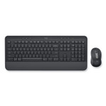 Logitech Signature MK650 Wireless Keyboard and Mouse Combo for Business, 2.4 GHz Frequency/32 ft Wireless Range, Graphite View Product Image