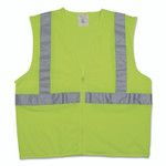 PIP Zipper Safety Vest, X-Large, Hi-Viz Lime Yellow View Product Image