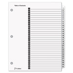Cardinal OneStep Printable Table of Contents and Dividers, 31-Tab, 1 to 31, 11 x 8.5, White, White Tabs, 1 Set (CRD60113) View Product Image