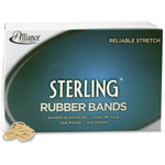 Alliance Rubber Sterling Rubber Bands - Size: #8 - 0.9" Length x 62.5 mil Thickness - Durable, Elastic - Natural Crepe Product Image 