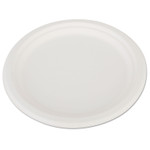 SCT ChampWare Heavyweight Bagasse Dinnerware, Plate, 10" dia, White, 500/Carton (SCH18160) View Product Image