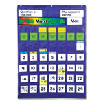 Carson-Dellosa Education Complete Calendar and Weather Pocket Chart, 51 Pockets, 26 x 37.25, Blue View Product Image