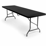 Iceberg iGear Tabletop Cap - 96" Length x 30" Width - Fabric, Polyester, Spandex - Black Product Image 