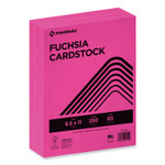 PrintWorks Professional Color Cardstock, 65 lb Cover Weight, 8.5 x 11, Fuchsia, 250/Ream View Product Image