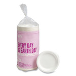 Perk PFAS-Free Compostable Bagasse Plates, Sugarcane, 6" dia, White, 250/Pack View Product Image