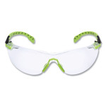 3M Solus 1000-Series Safety Glasses, Black/Green Plastic Frame, Clear Polycarbonate Lens View Product Image
