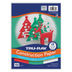Pacon Tru-Ray Construction Paper, 70 lb Text Weight, 9 x 12, Assorted Holiday Colors, 150/Pack View Product Image